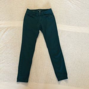 LOFT teal skinny curvy jeans (24/00P)